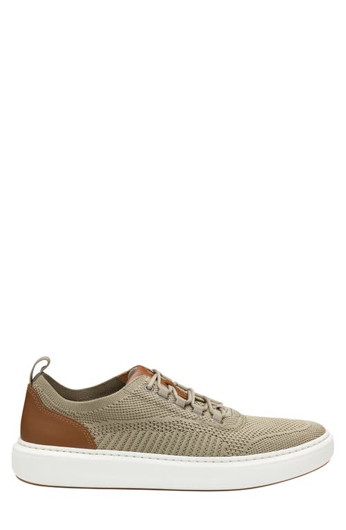 Johnston & Murphy Anders Knit Sneaker In Taupe Knit