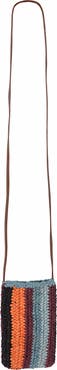 Faherty straw stripe crossbody