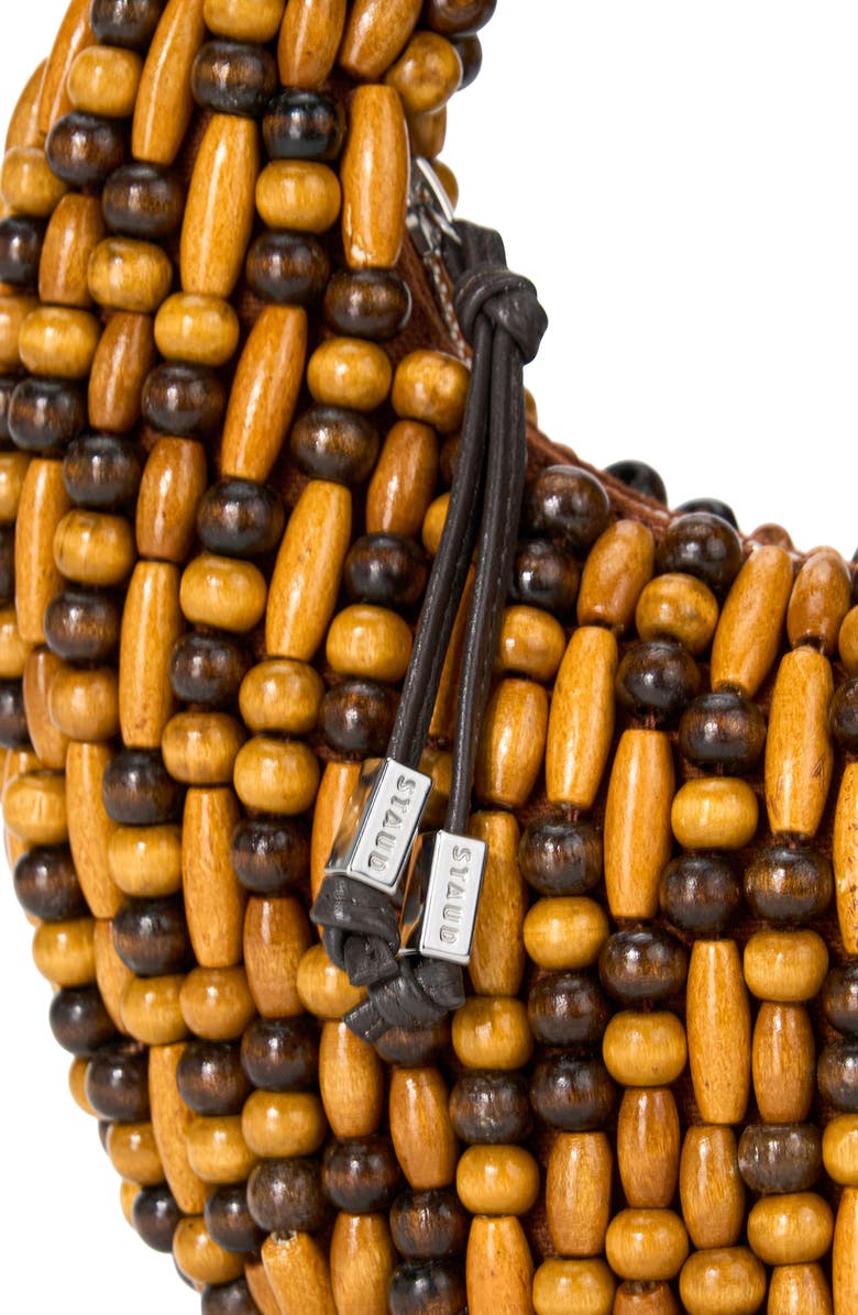STAUD Reef Beaded Bag, Alternate, color, Multi Wood Beads