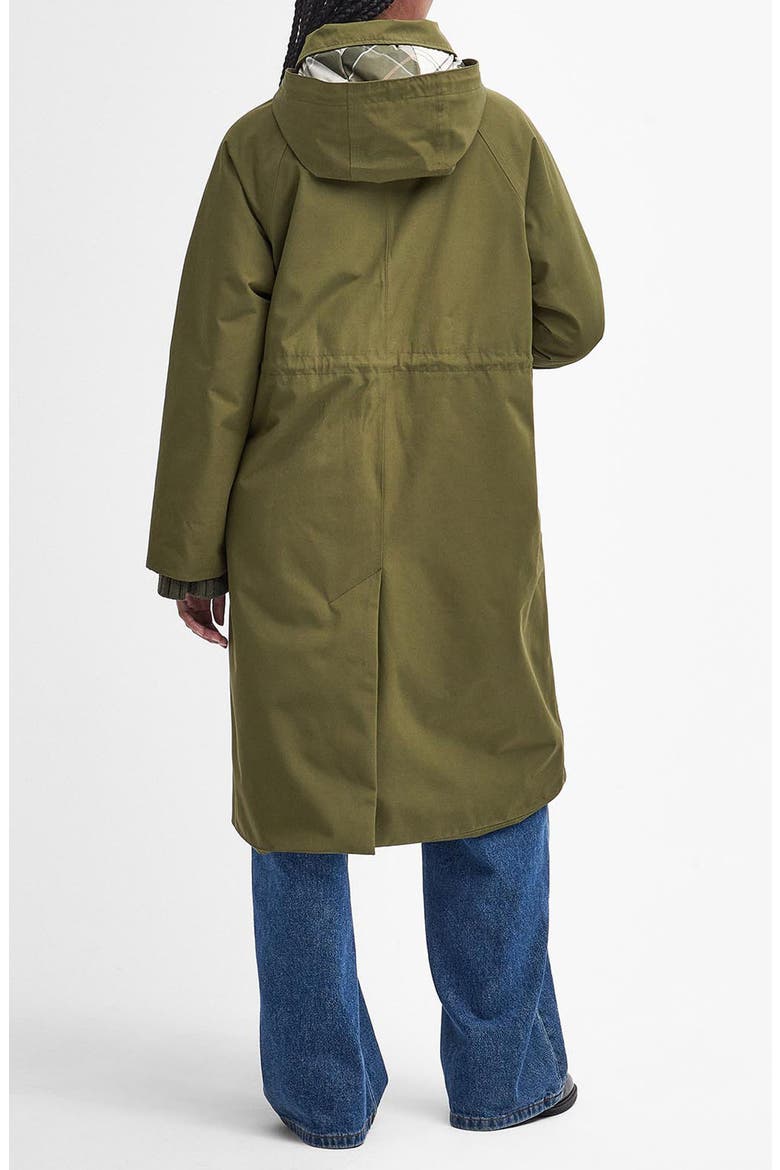 Francis Waterproof Insulated Long Coat with Removable Hood, Alternate, color, ANCIENT LODEN TARTAN