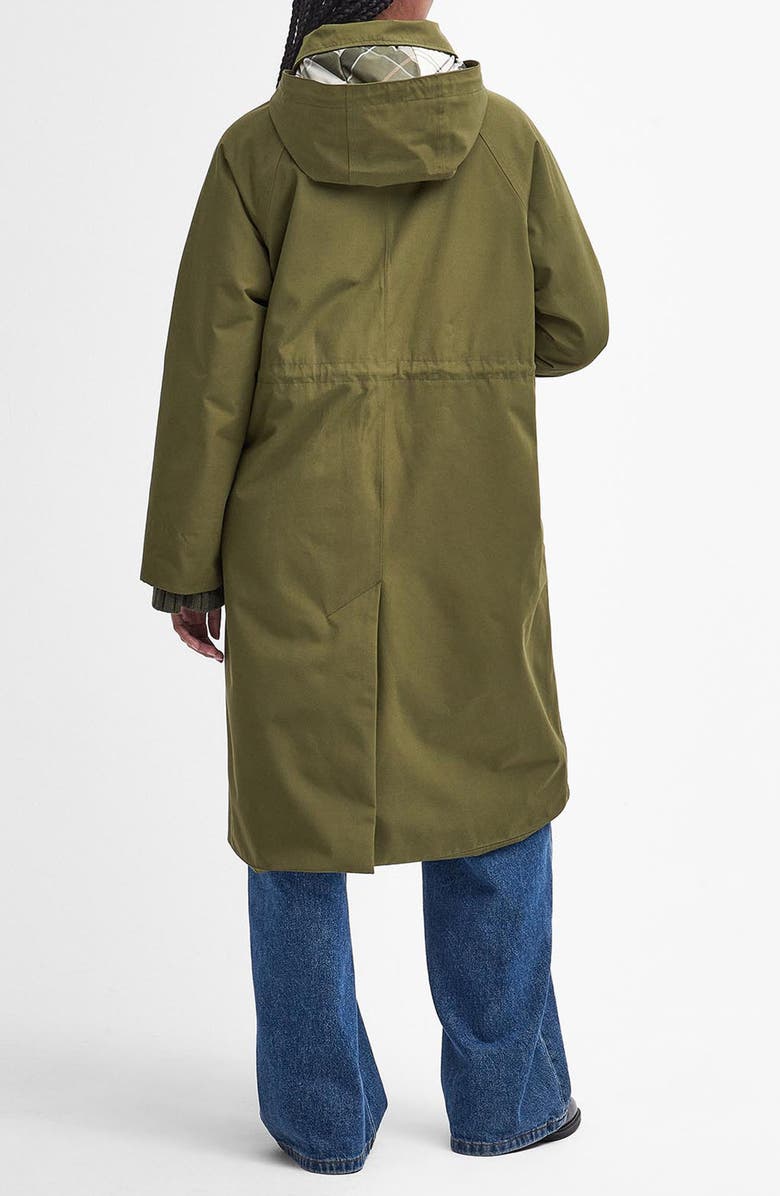 Barbour Francis Waterproof Insulated Long Coat with Removable Hood, Alternate, color, Ancient Loden Tartan