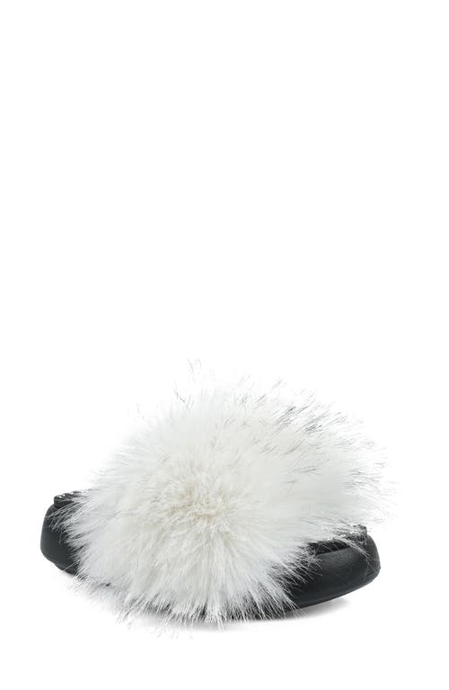 Zigi Fabbi Faux Fur Platform Sandal