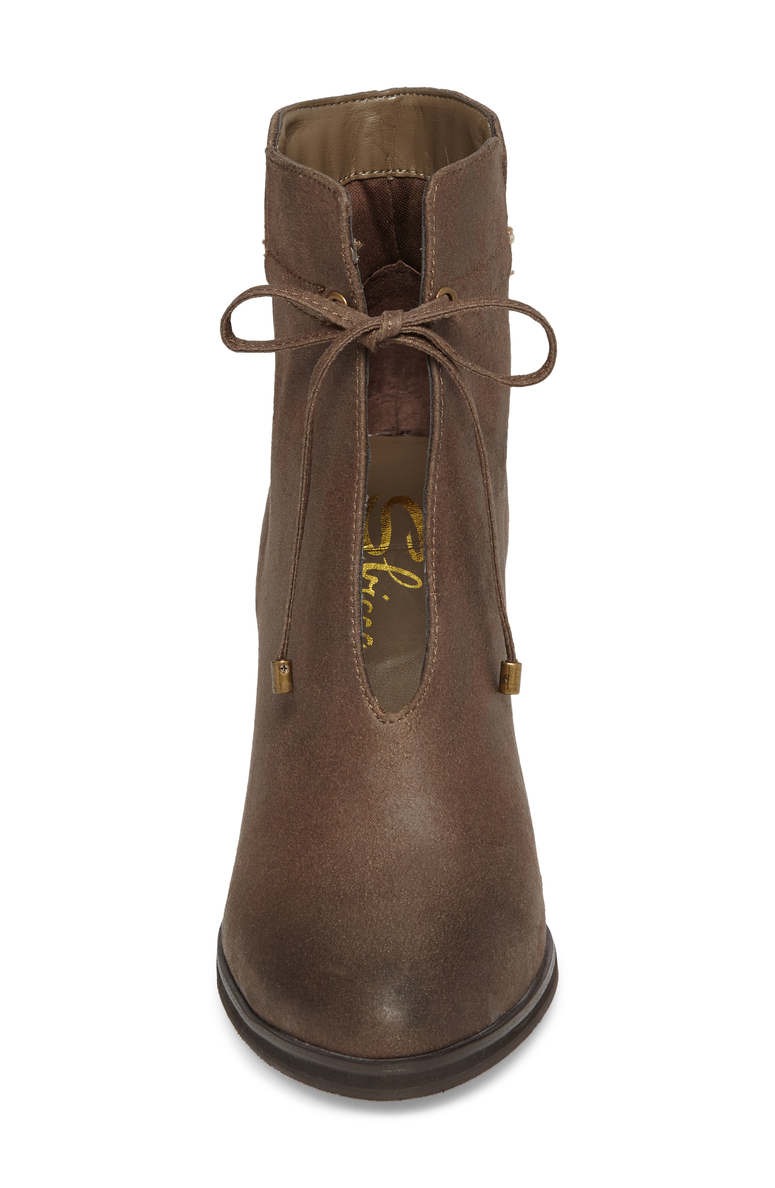 Chick Flick Bootie, Alternate, color, TAUPE FAUX LEATHER