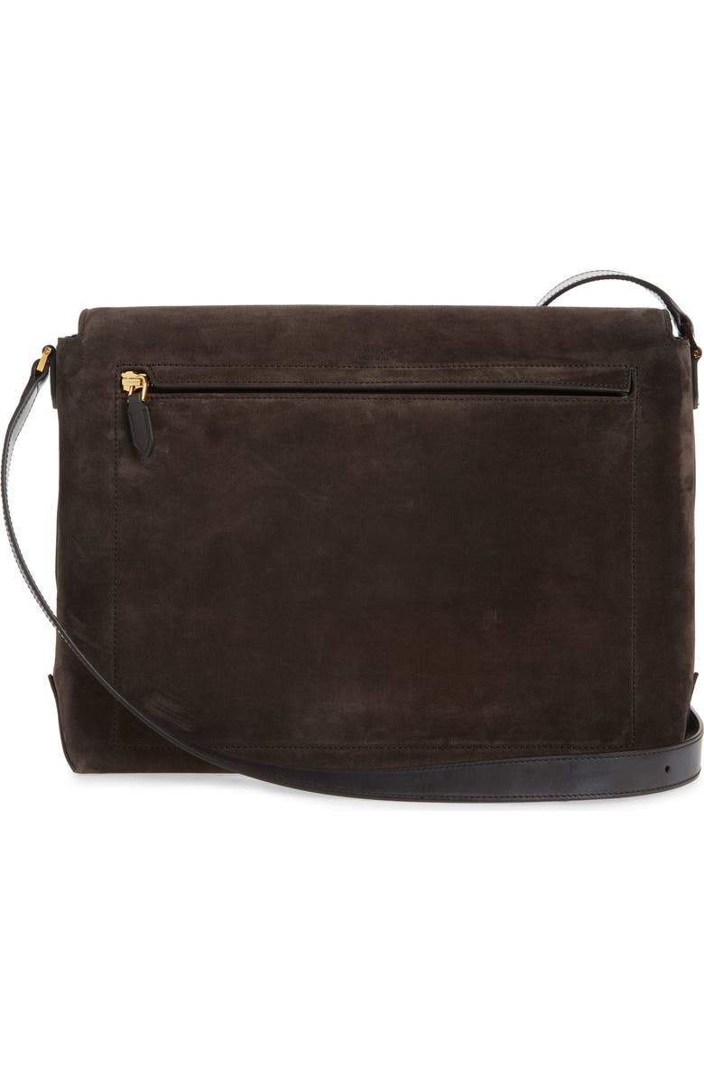 TOM FORD Suede Messenger Bag, Alternate, color,