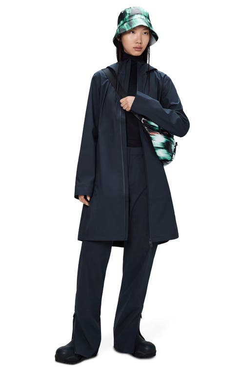 Rains Suva Waterproof Hard Shell Raincoat In Blue