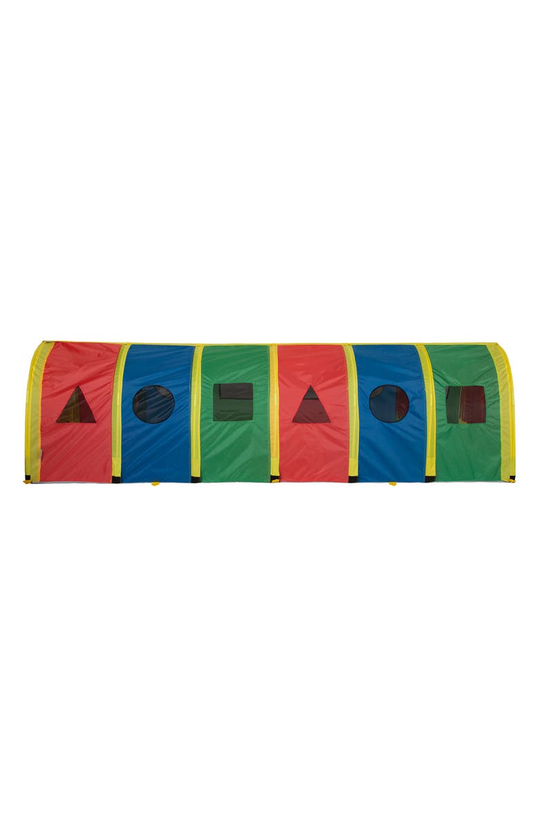 Pacific Play Tents Super Sensory 9-Foot Walk-Through Tunnel, Main, color, Red Blue Yellow Green