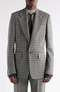 Acne Studios Juman Check Wool Mouliné Twill Blazer