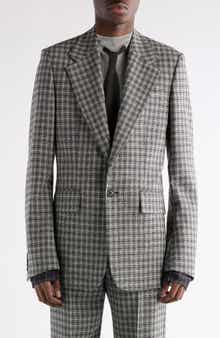 Juman Check Wool Mouliné Twill Blazer