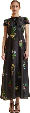 Cynthia Rowley Printed Lurex Midi Dress