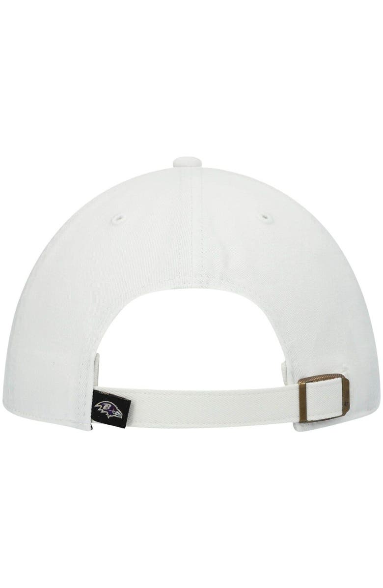 '47 Men's '47 White Baltimore Ravens Clean Up Adjustable Hat, Alternate, color, White