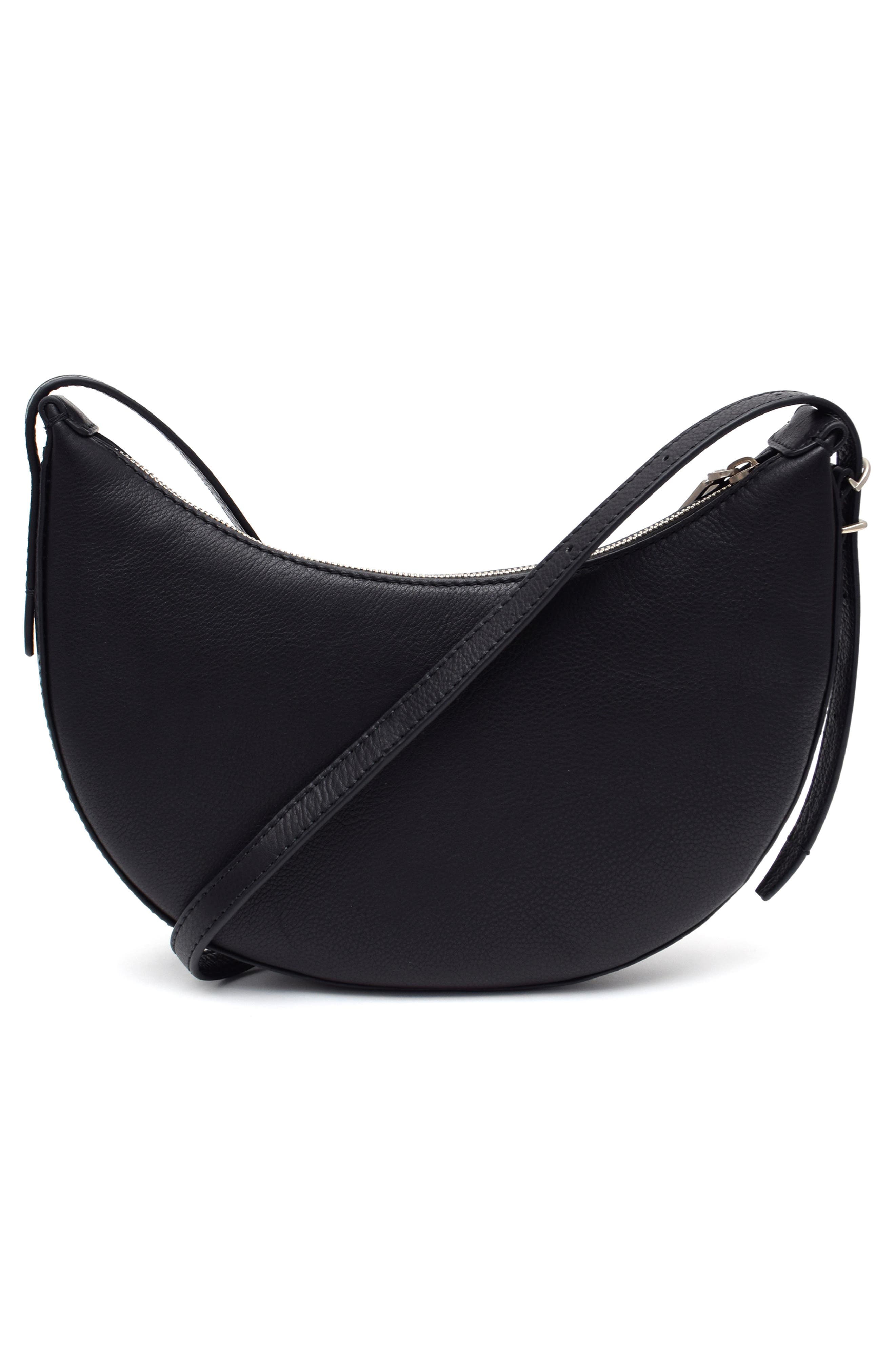 New Amsterdam Leatherworks Silas Crossbody Bag, Alternate, color, Black