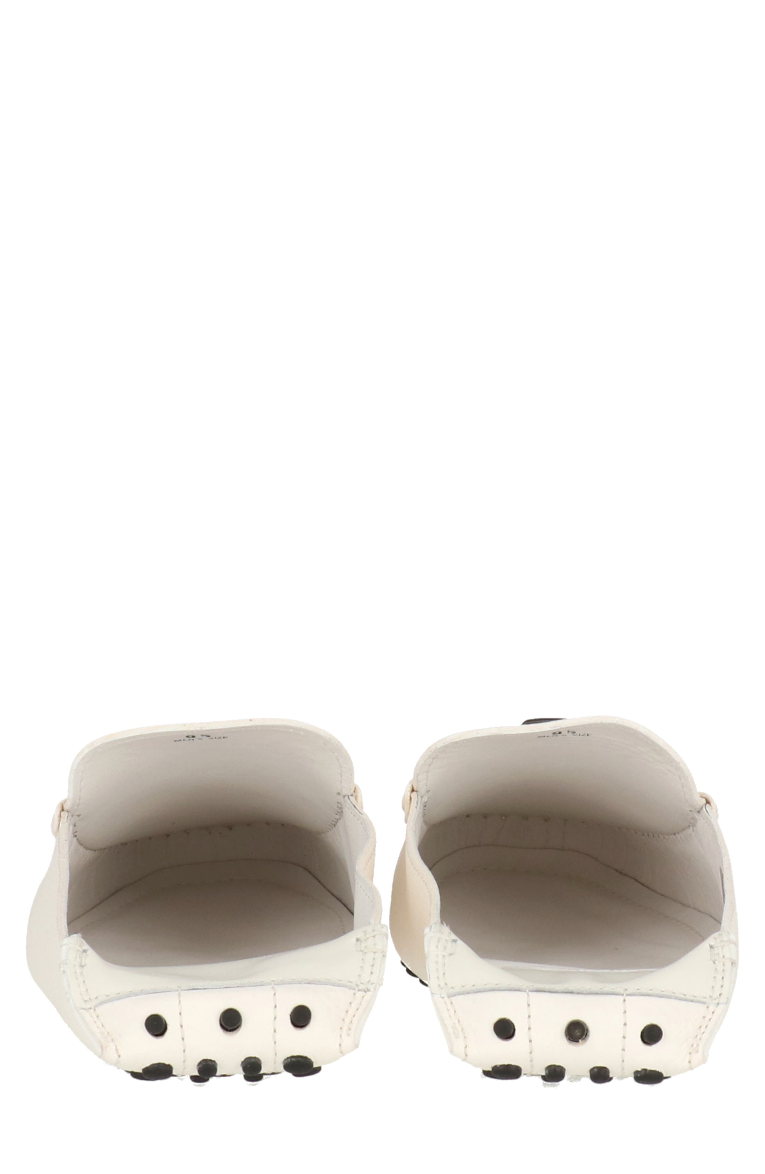 Tod's Gommino Driving Mule, Alternate, color, White