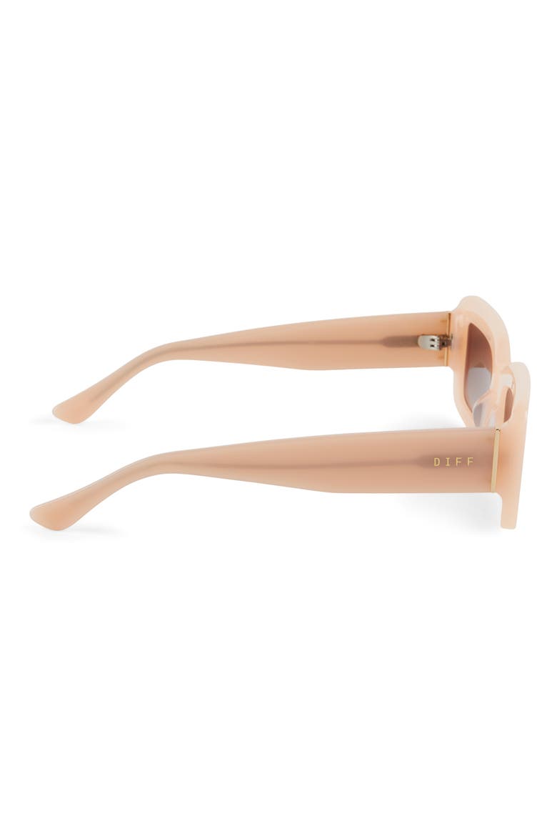 Indy 51mm Gradient Rectangular Sunglasses, Alternate, color, BROWN GRADIENT