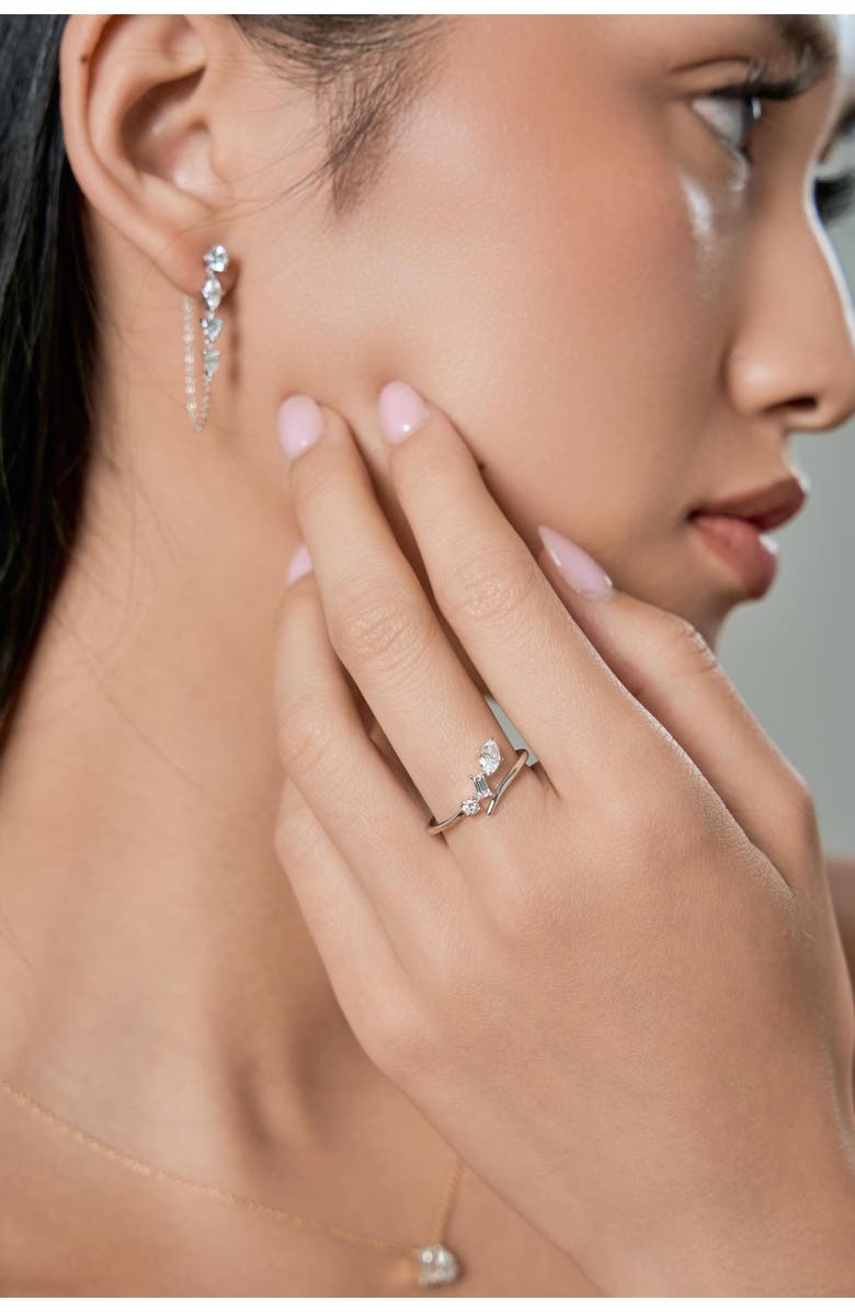 LuvMyJewelry Larys 14K Gold Lab Grown Diamond Ring - 0.35 Ct, Alternate, color, 14K White Gold