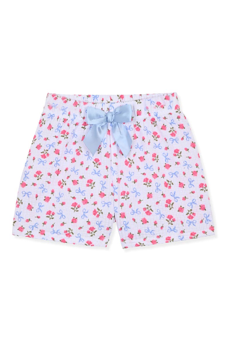 Kids' Two-Piece Short Pajamas & Scrunchie Set, Alternate, color, BLUE