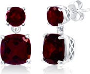 SIMONA Sterling Silver Semiprecious Stone Drop Earrings