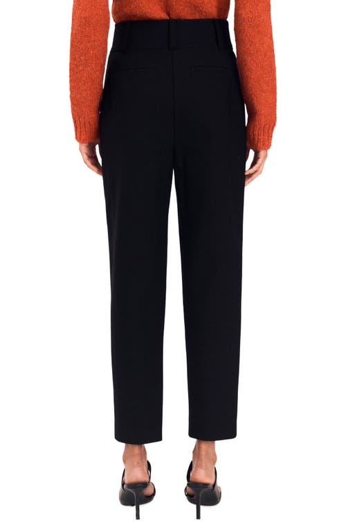 Derek Lam 10 Crosby Leonie Button Front Stretch Cotton Twill Pants In Black