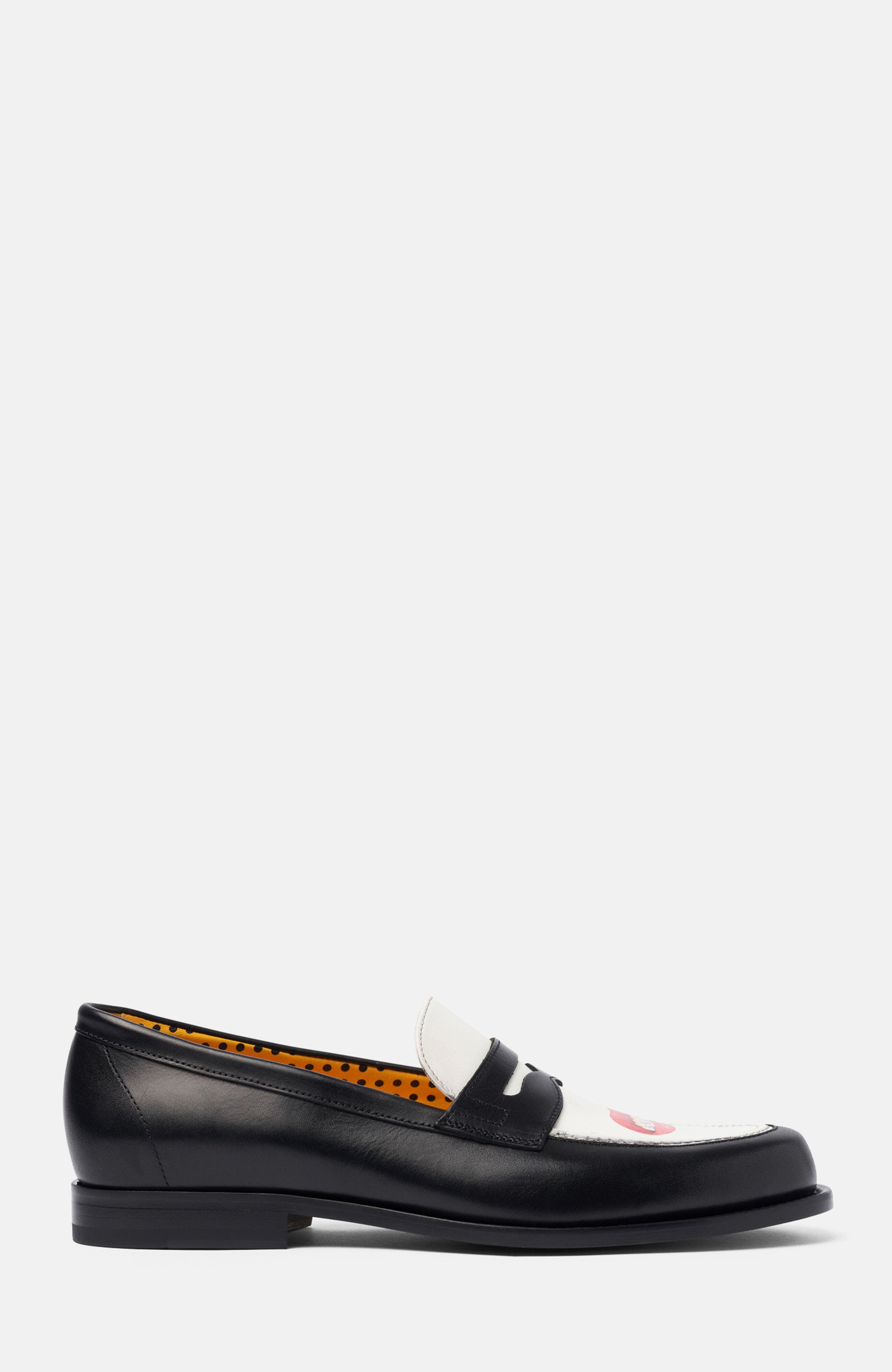 Eyes & Roses for Him Loafers, Main, color, Mouth Black - Calf