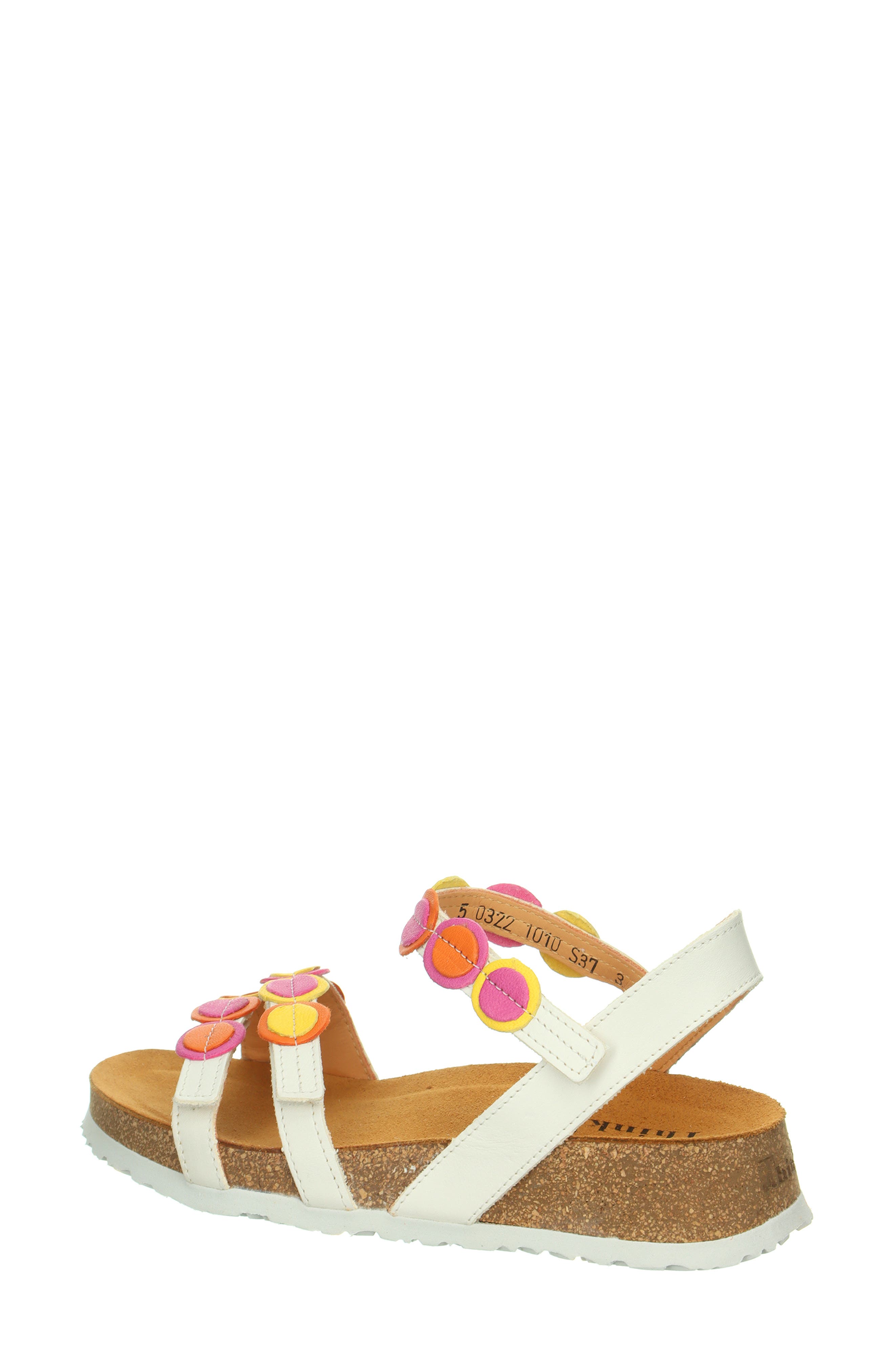 Think! Koak Ankle Strap Sandal, Alternate, color, Bianco/Kombi
