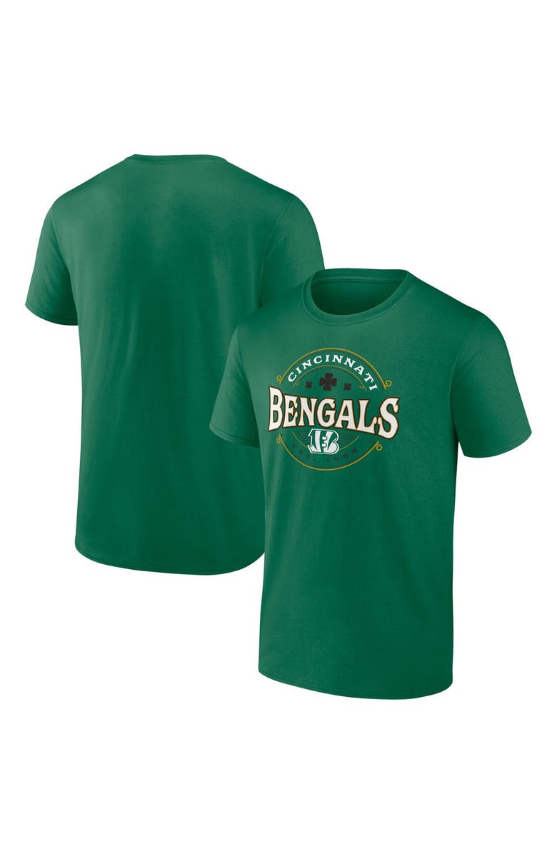 FANATICS Men's Fanatics Branded Kelly Green Cincinnati Bengals Celtic T-Shirt, Main, color, 
