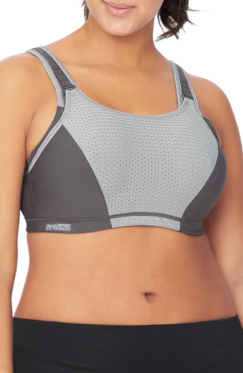 Glamorise WonderWire<sup>®</sup> Custom Control Underwire Sports Bra, Main, color,