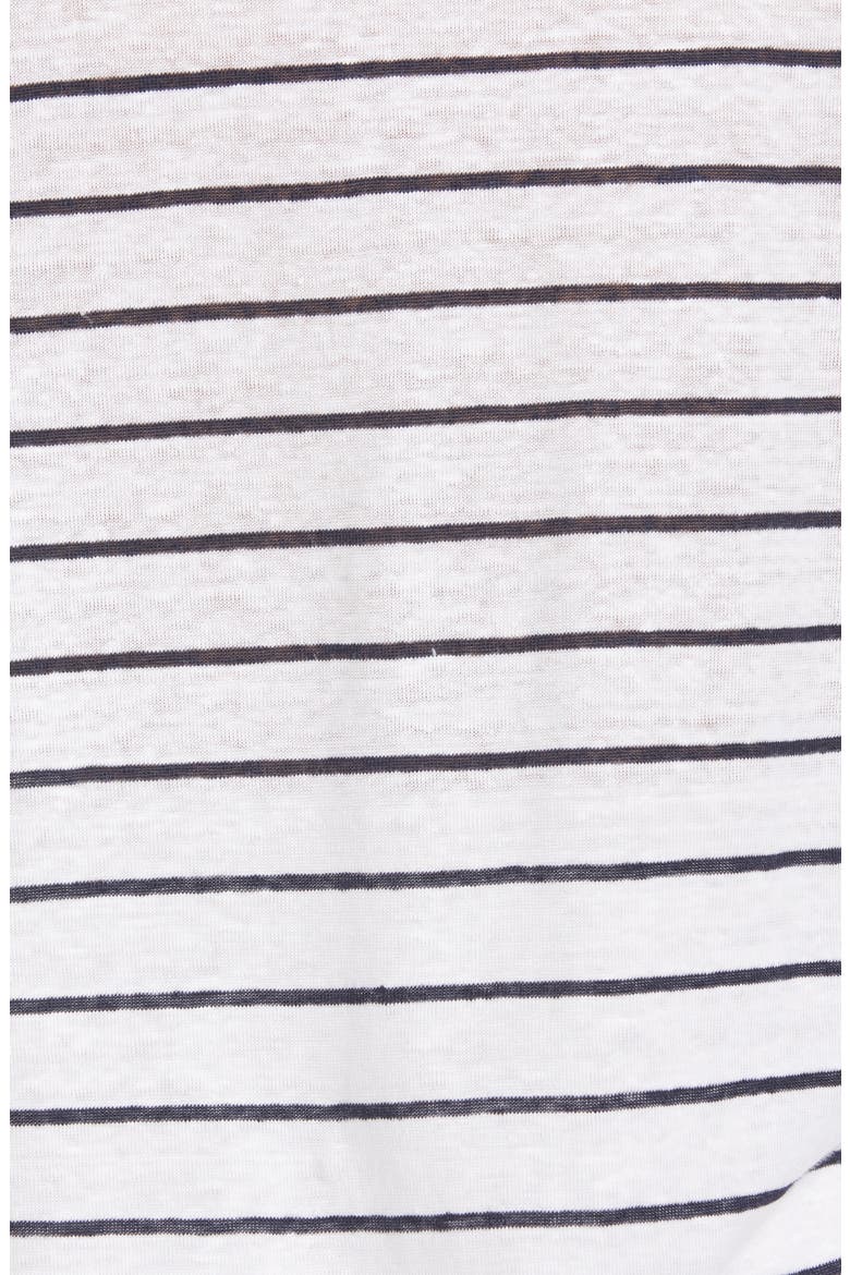 Camuto Breton Stripe Long Sleeve Boat Neck Top, Alternate, color, OPTIC WHITE/ COASTAL