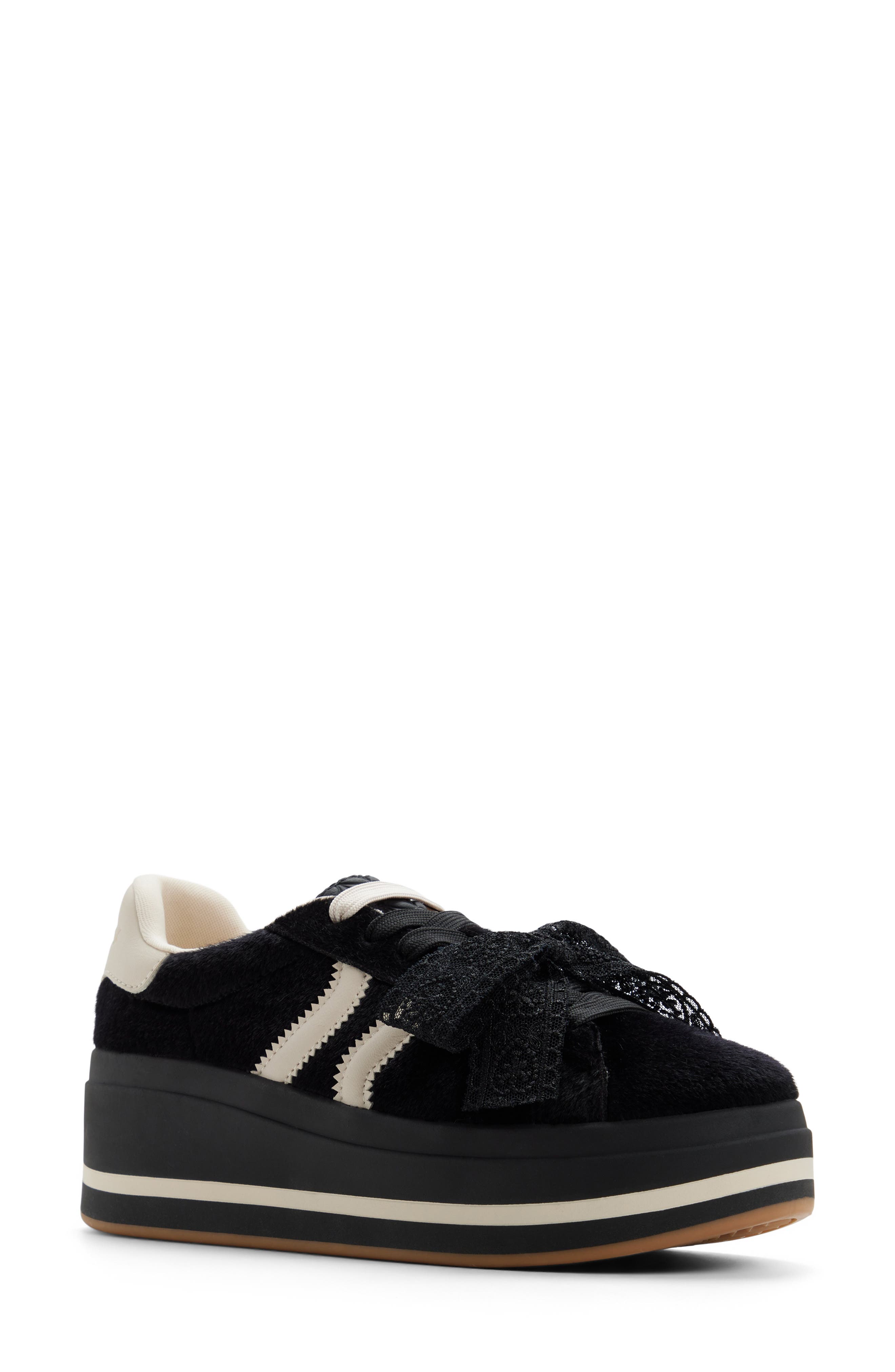 ALDO Paotlan Platform Sneaker, Main, color, Black/ White