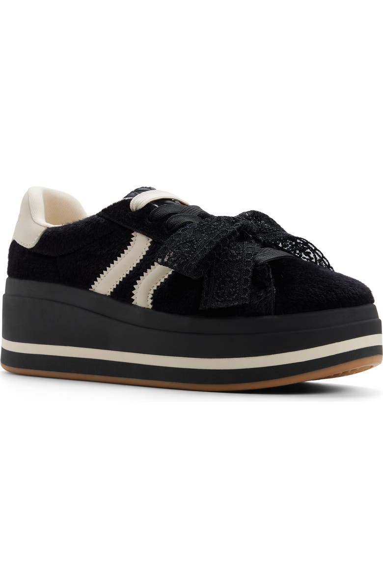 ALDO Paotlan Platform Sneaker, Main, color, Black/ White