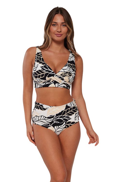 SUNSETS SUNSETS CAPRI HIGH WAIST BIKINI SWIM BOTTOMS