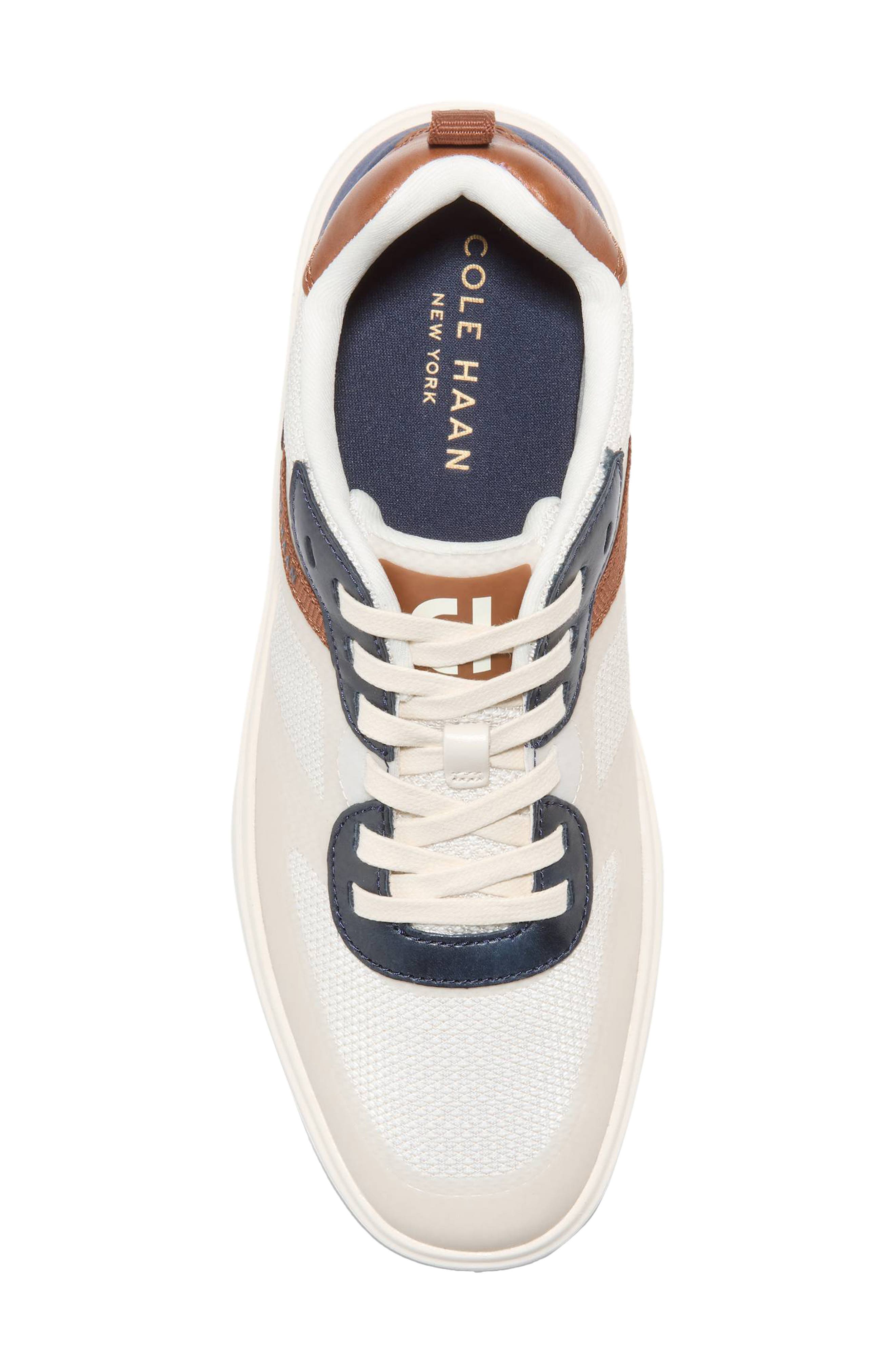 Grand Crosscourt Champix Sneaker, Alternate, color, IVORY / NAVY BLAZER