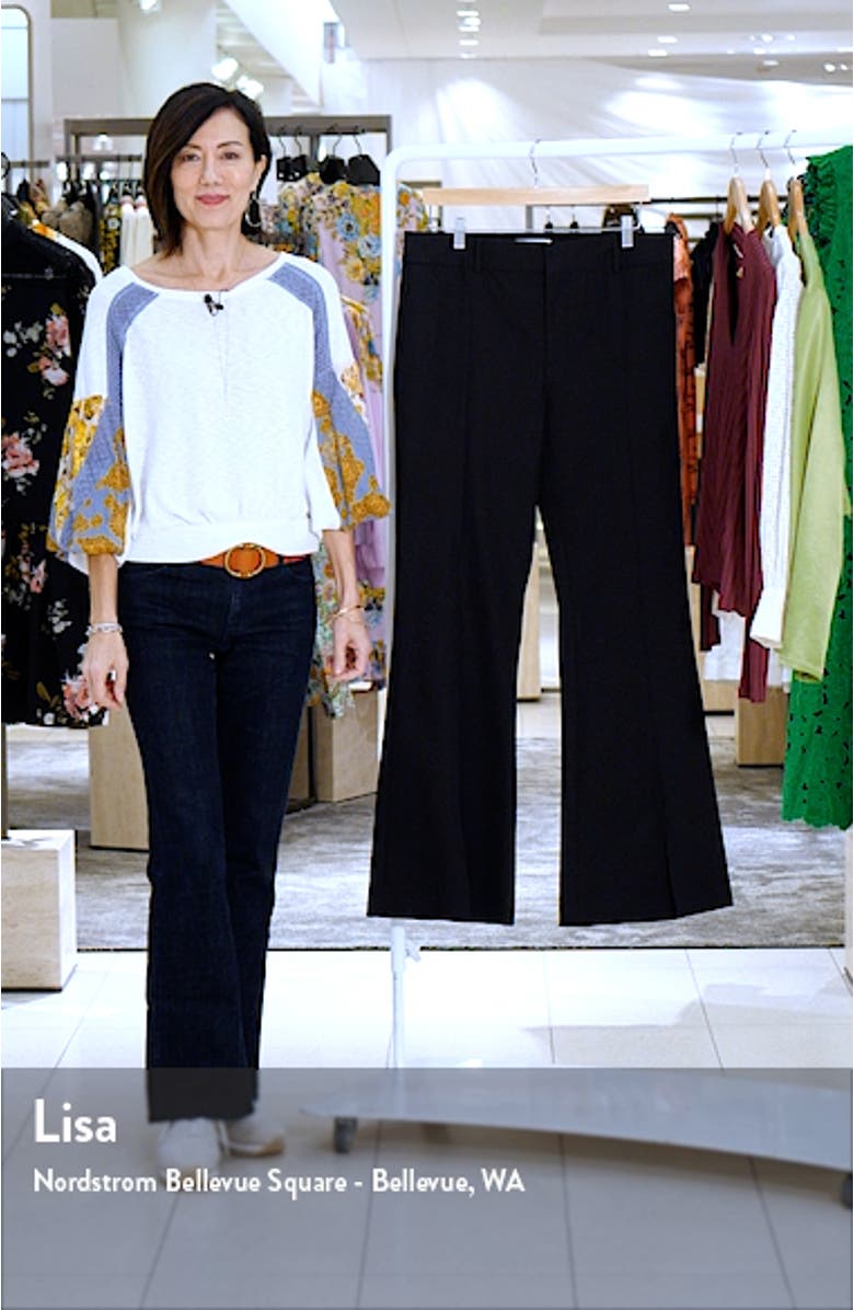Le High Waist Slit Front Flare Trousers, sales video thumbnail