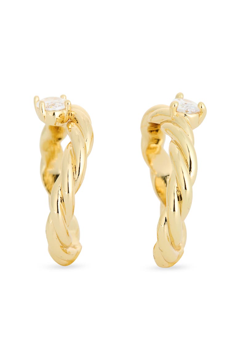 2-Pack CZ Twist Ring, Alternate, color, CLEAR- GOLD