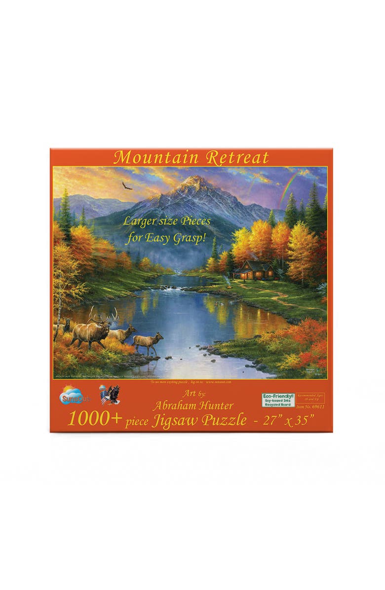 Sunsout Mountain Retreat 1000 piece Jigsaw Puzzle for Adults Large Pieces, Alternate, color, Multicolor