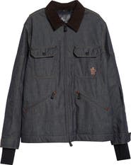 Moncler Croatan Denim Down Shirt Jacket