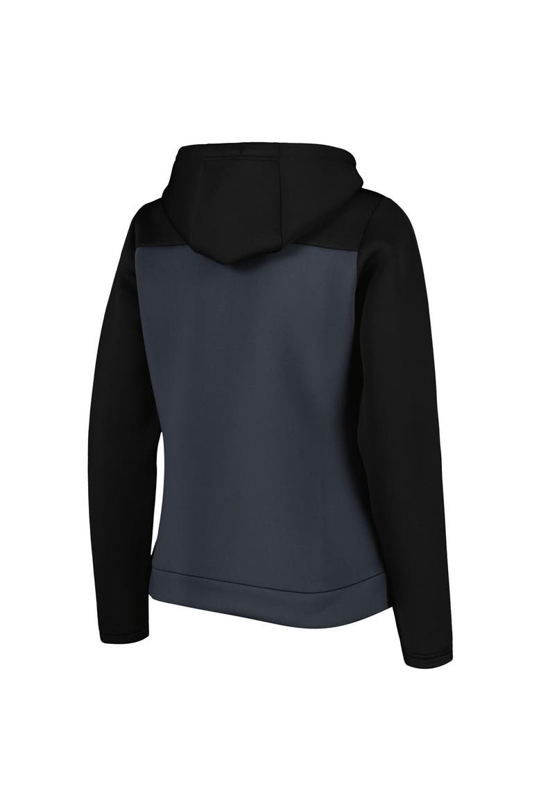 Women's Antigua Black/Gray Pittsburgh Penguins Protect Full-Zip Jacket, Alternate, color, Black