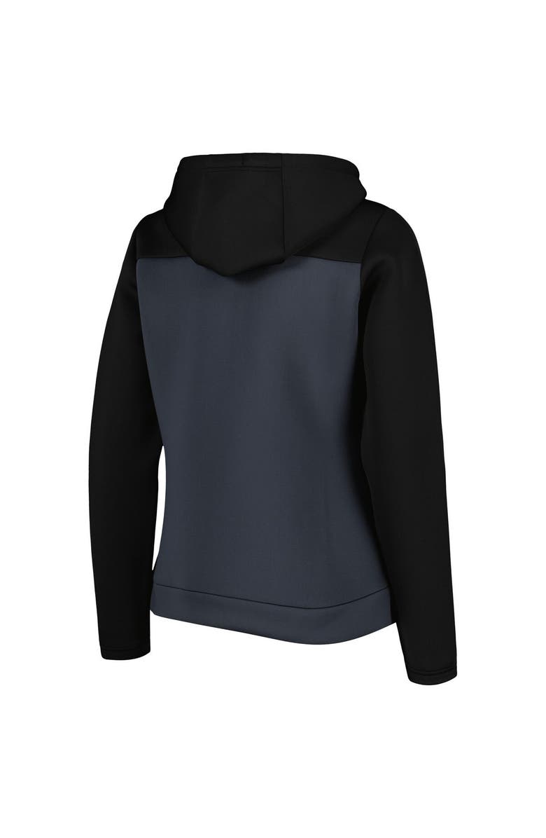 ANTIGUA Women's Antigua Black/Gray Pittsburgh Penguins Protect Full-Zip Jacket, Alternate, color,