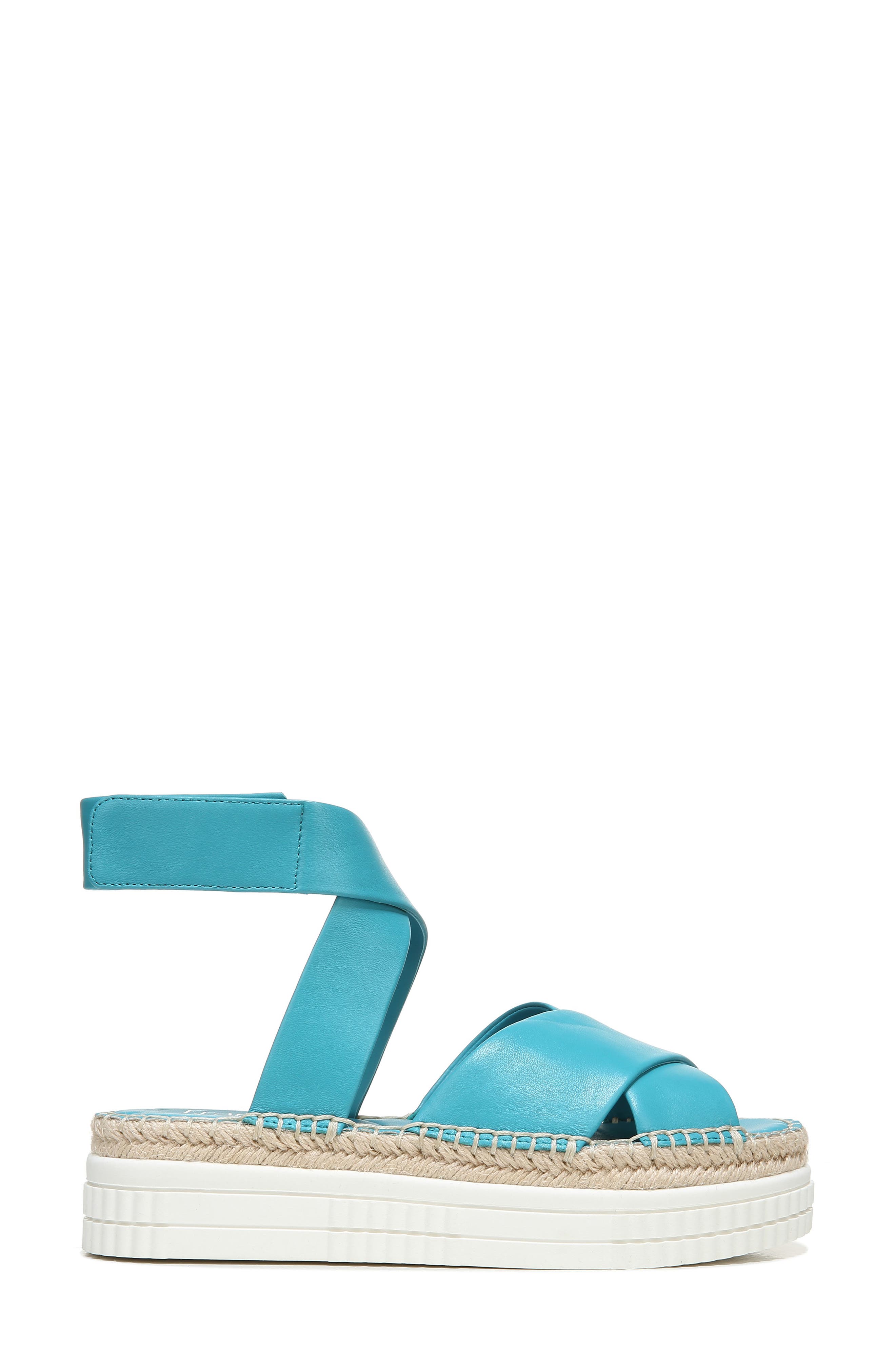 Brock Platform Sandal, Alternate, color, TEAL LEATHER