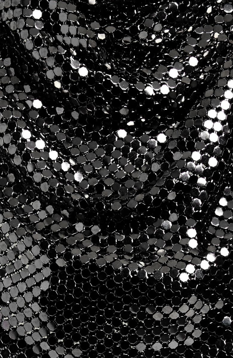 Saint Laurent Metal Mesh Scarf, Alternate, color,