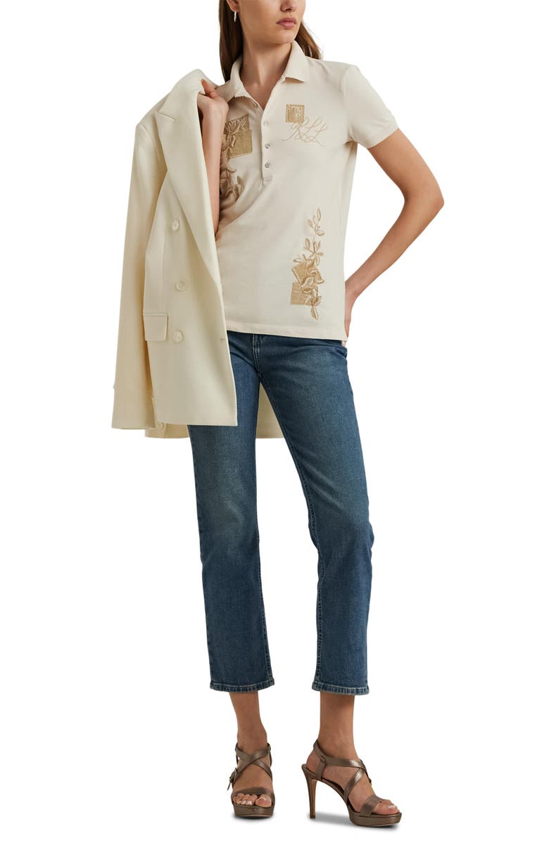Lauren Ralph Lauren Indie Stretch Piqué Polo, Alternate, color, 