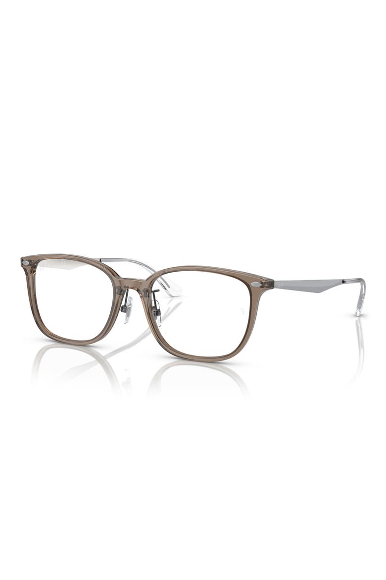 52mm Pillow Optical Glasses, Alternate, color, TRANSPARENT GREY