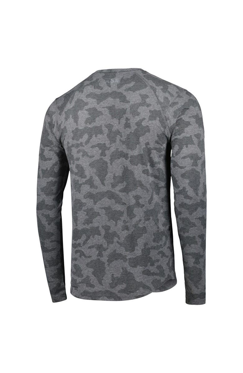MSX BY MICHAEL STRAHAN Men's MSX by Michael Strahan Gray Carolina Panthers Performance Camo Long Sleeve T-Shirt, Alternate, color, 