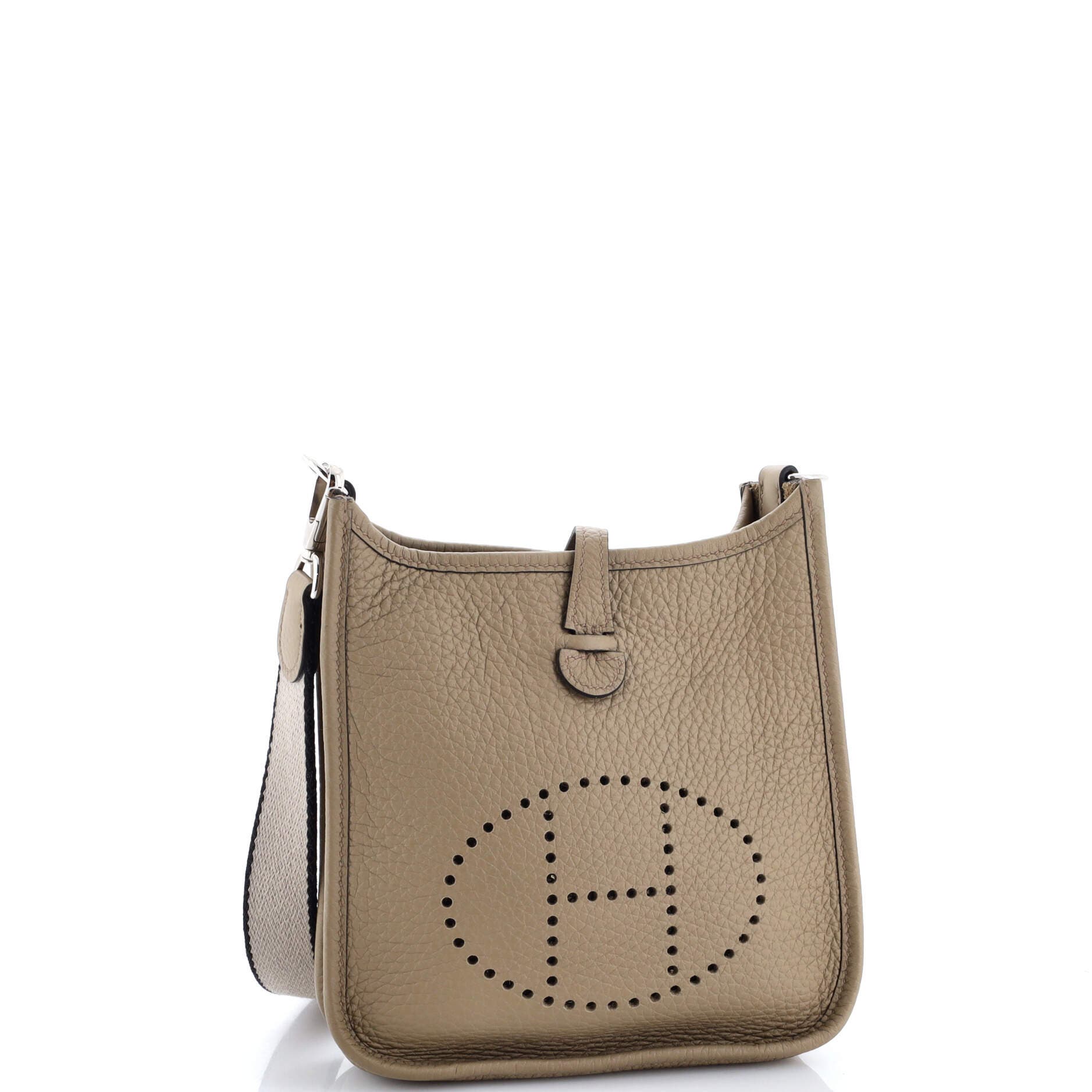 Pre-Owned Hermes Evelyne Bag Gen III Clemence TPM, Alternate, color, Beige Marfa