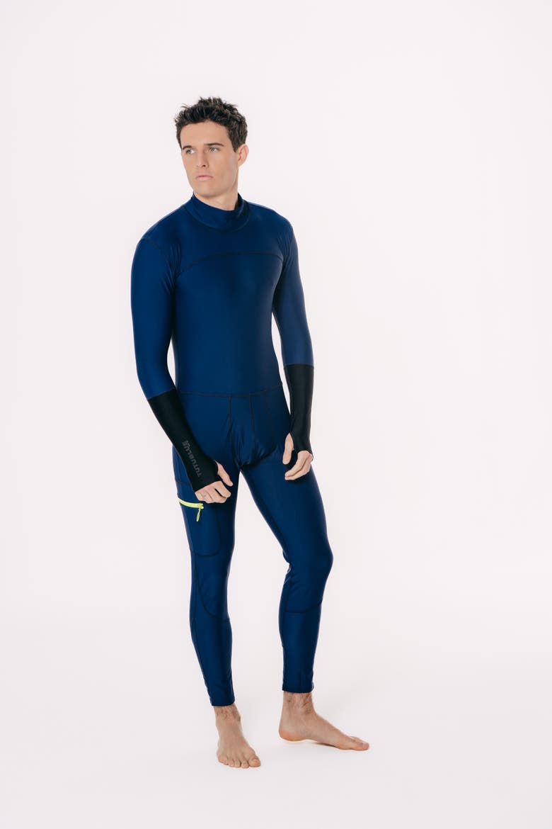 Men's Full-Body One-Piece Swimsuit - UPF 50+, Alternate, color, Classic Navy Blue