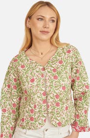 Yumi Reversible Floral Quilted Jacket