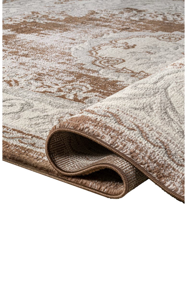 Rosalia Cottage Medallion Area Rug, Alternate, color, Brown/Gray