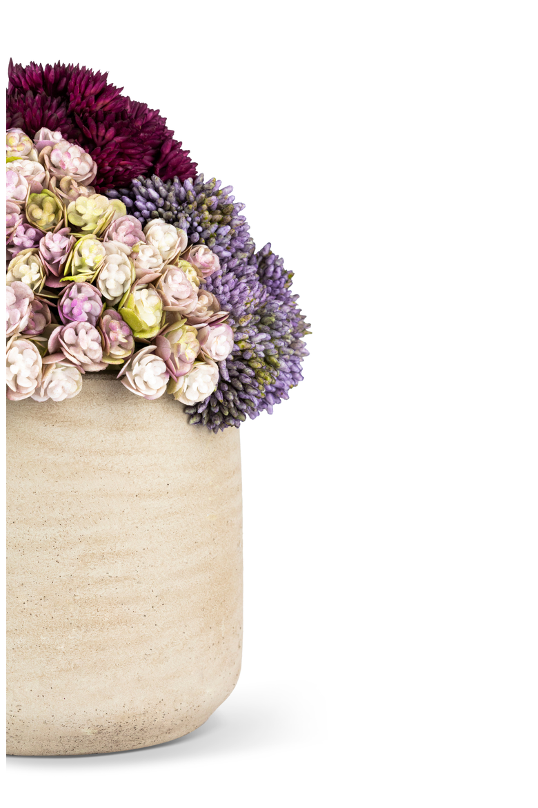 Neriah Mini Sedum Arrangement, Alternate, color, Ash