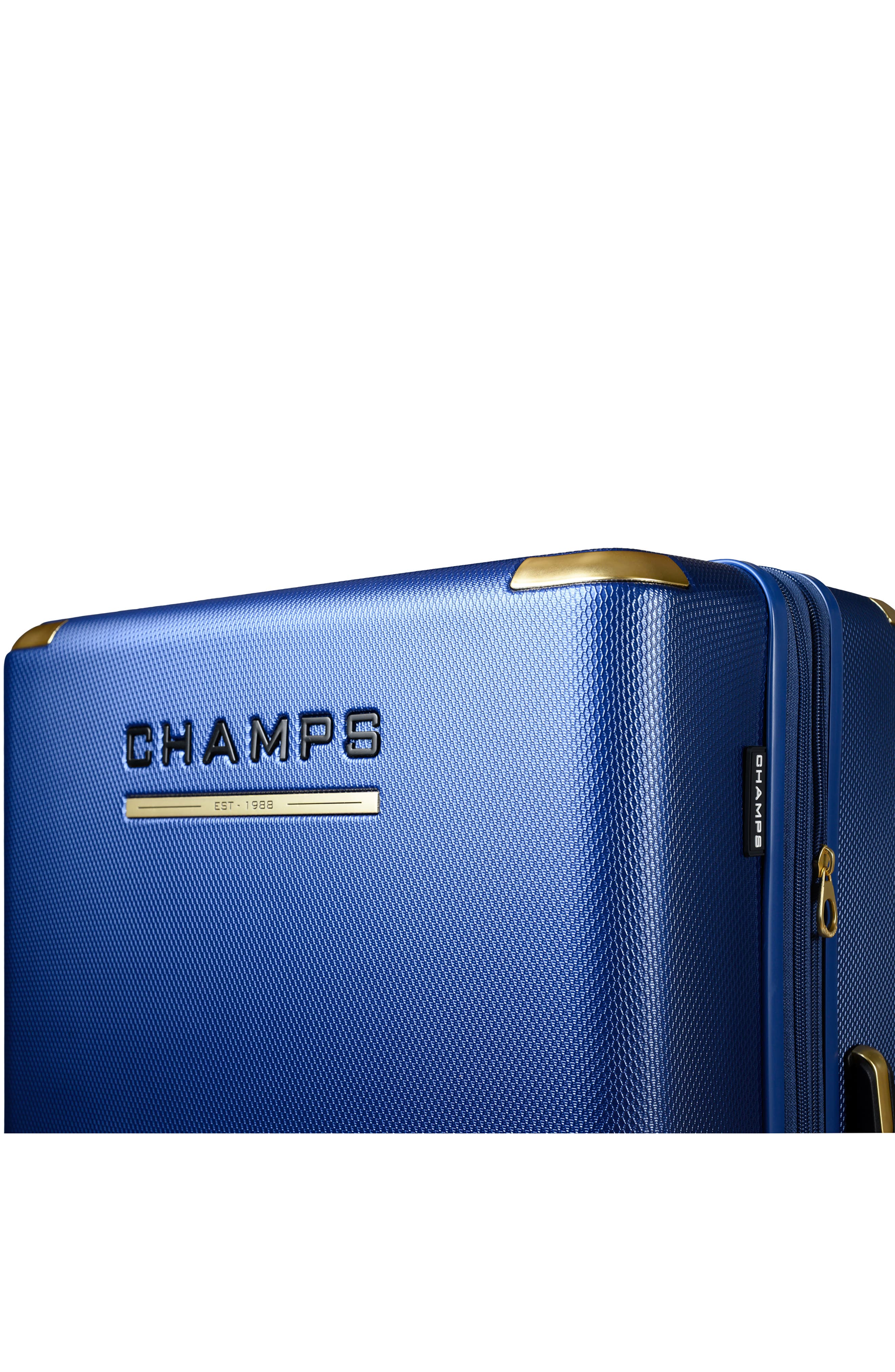 CHAMPS Luxe II 3-Piece Hardside Spinner Suitcases, Alternate, color, Navy