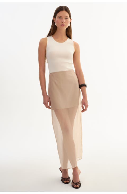 Farley | Sheer Skirt