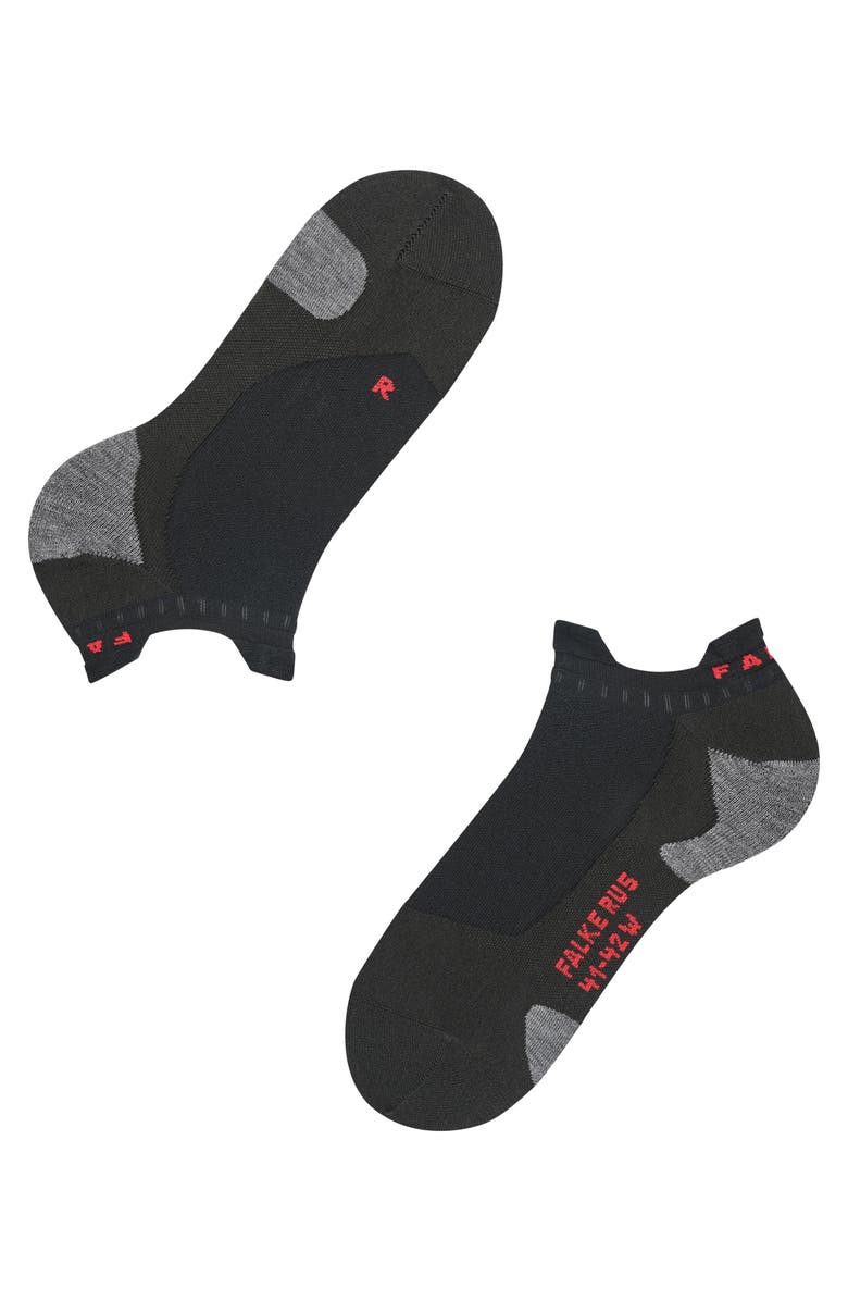 Falke RU5 Race Invisible Running Socks, Alternate, color, Black-Mix