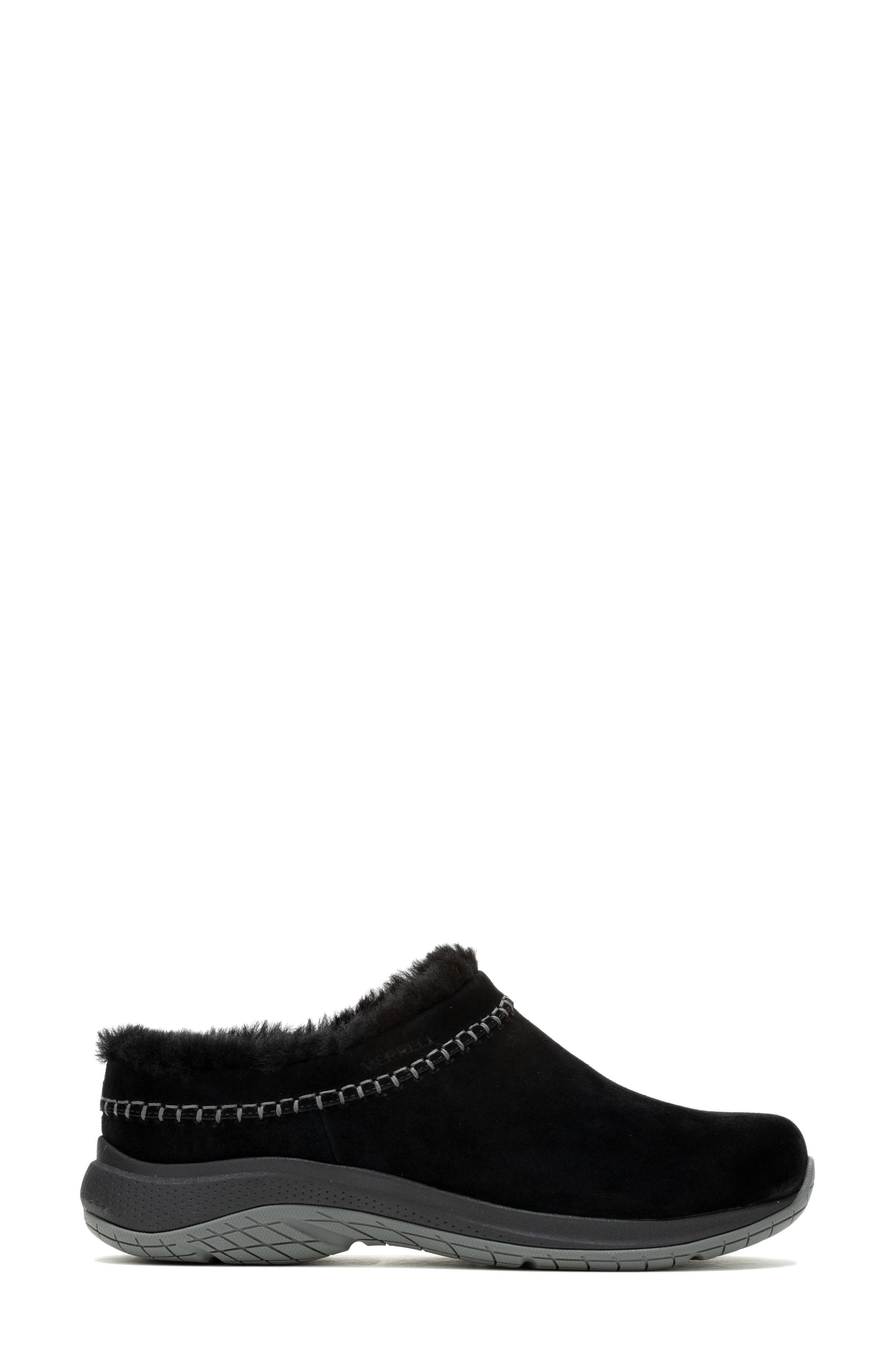 Merrell Encore Ice 5 Water Resistant Genuine Shearling Slip-On Shoe, Alternate, color, Black